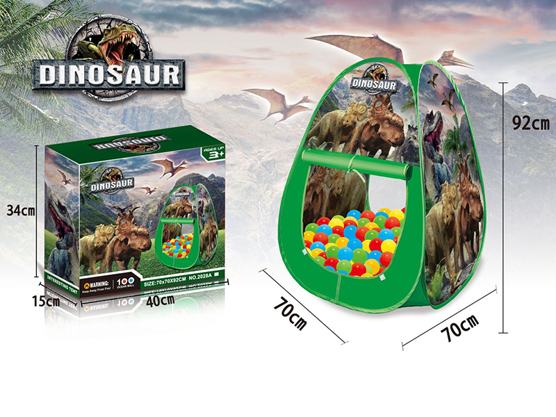 Dinosaur Tent With 100 Balls