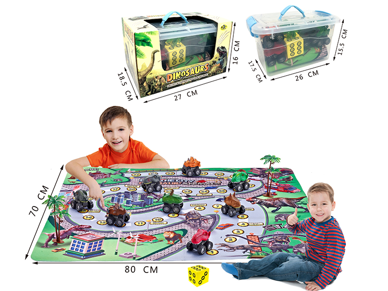 Dinosaur City Game Carpet