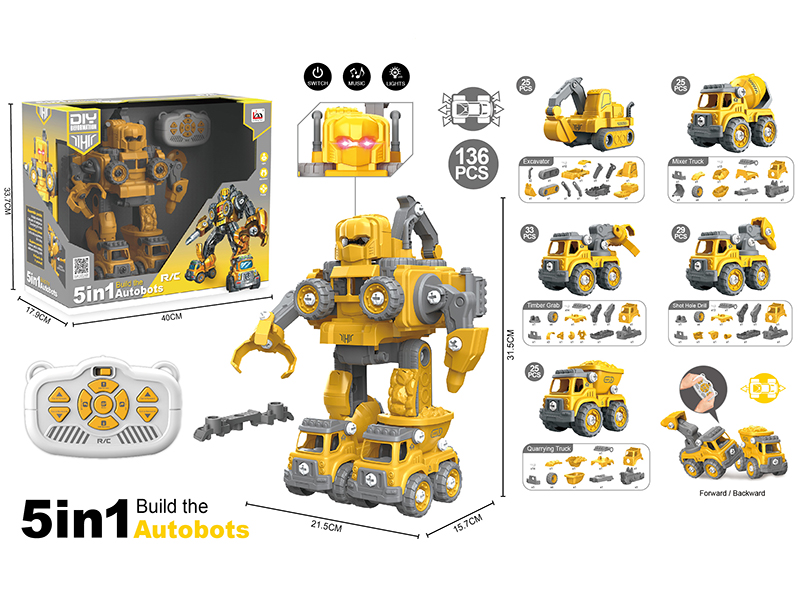 R/C 5 In 1 Transformation Engineering Autobots