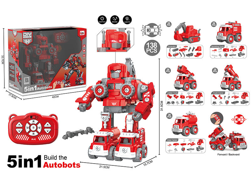 R/C 5 In 1 Transformation Fire Control Autobots