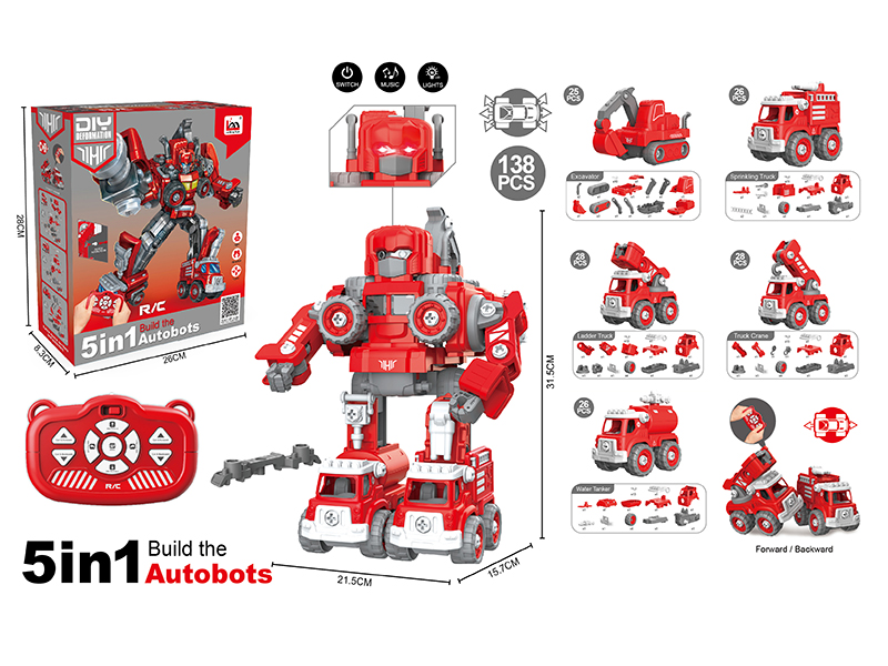 R/C 5 In 1 Transformation Fire Control Autobots