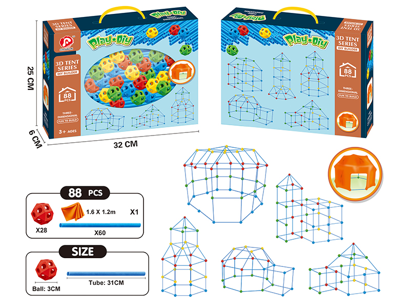 DIY 3D Tent Series 88PCS