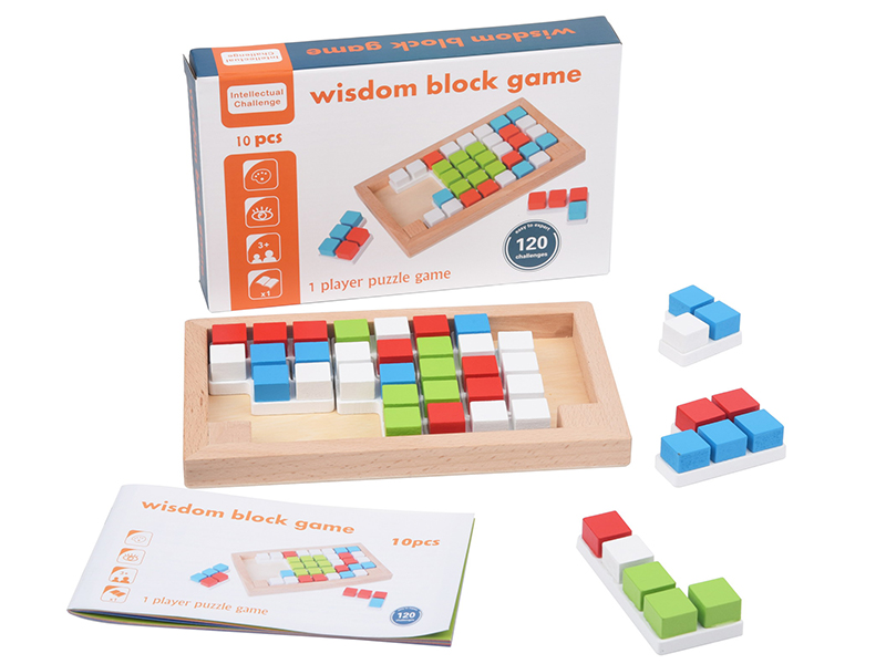 Wooden Wisdom Block Game