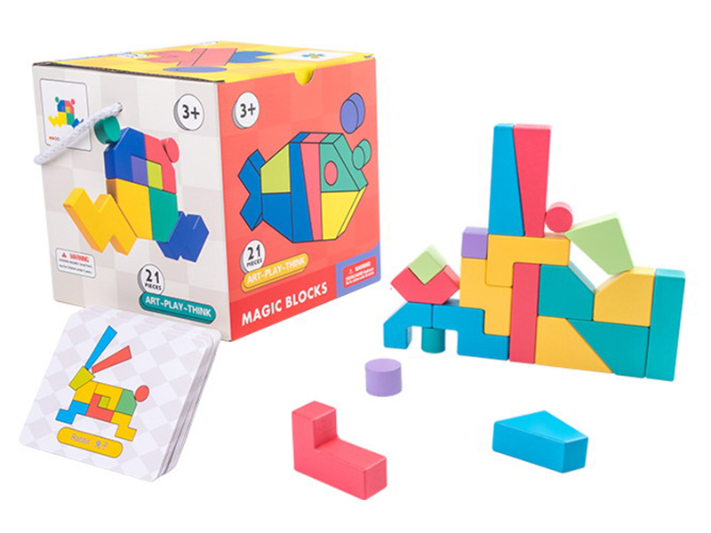 Wooden Magic Blocks 21pcs