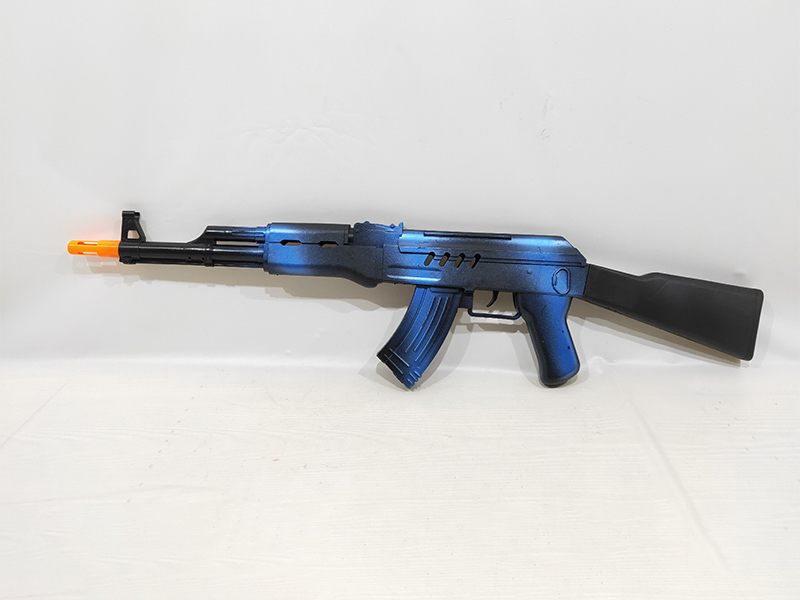 Blue Spray-Painted Flint Gun