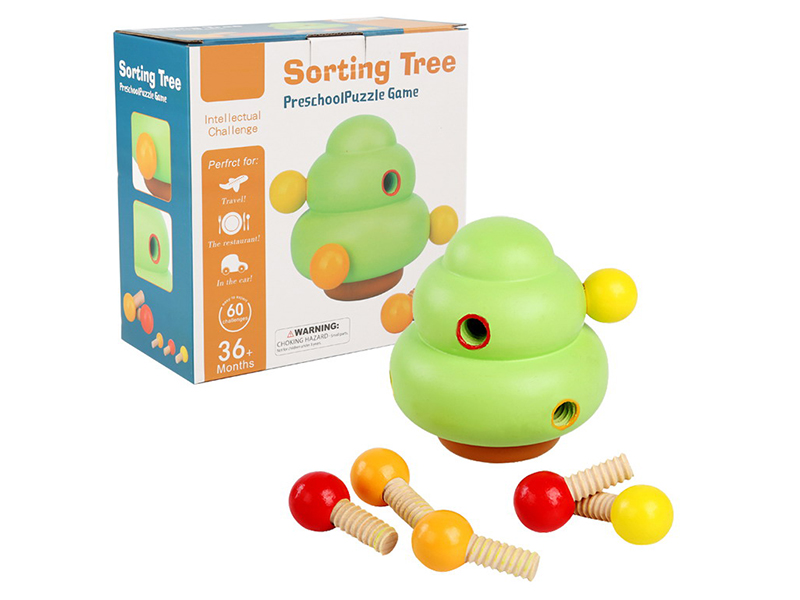 Wooden Sorting Tree