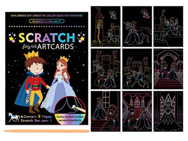 Prince and Princess  Scratch Artcards