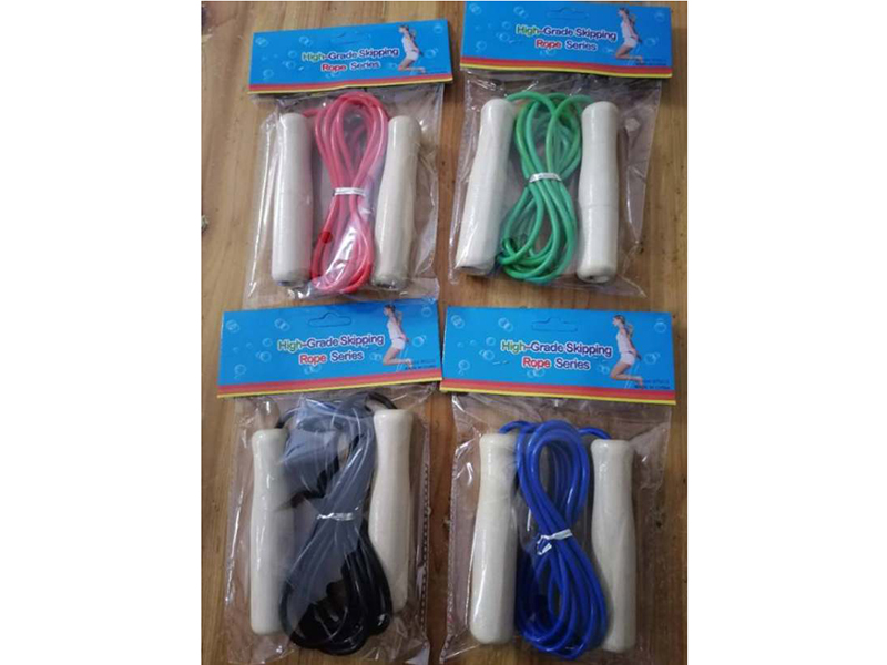 Wooden Handle PVC Rope Skipping