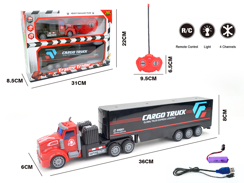 4 Channels Remote Control Container Car