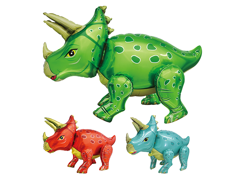 Inflatable 3D Foil Balloon - Triceratops