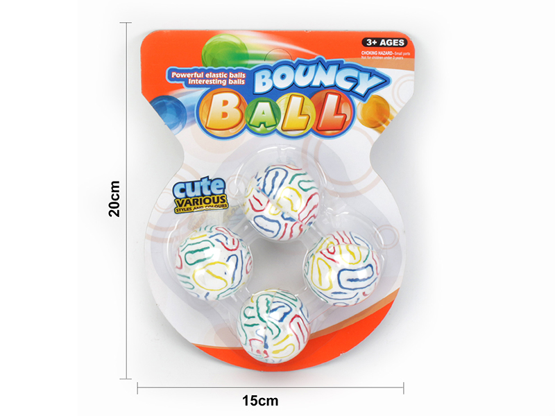 4pcs Bouncy Balls 45mm