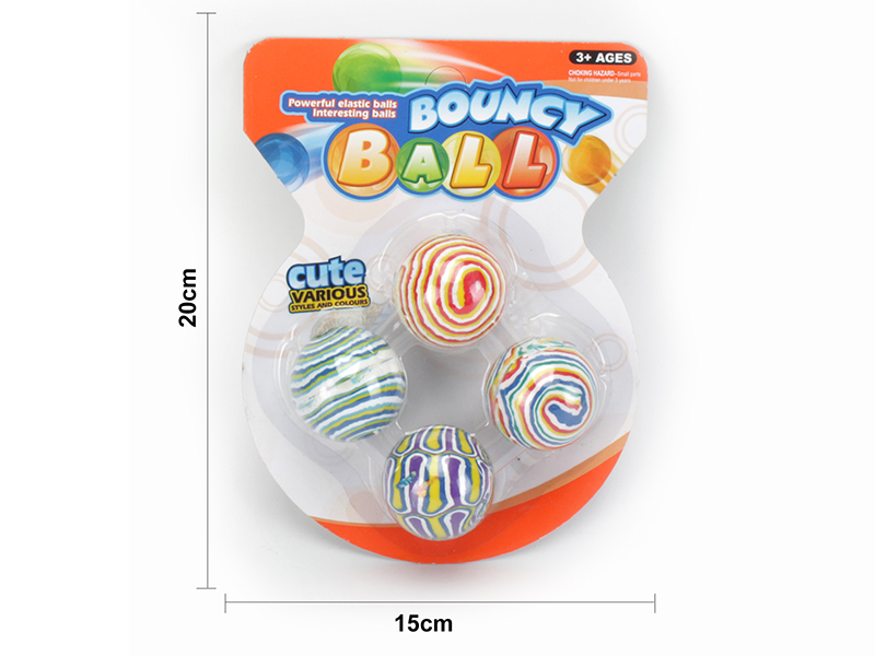 4pcs Bouncy Balls 45mm