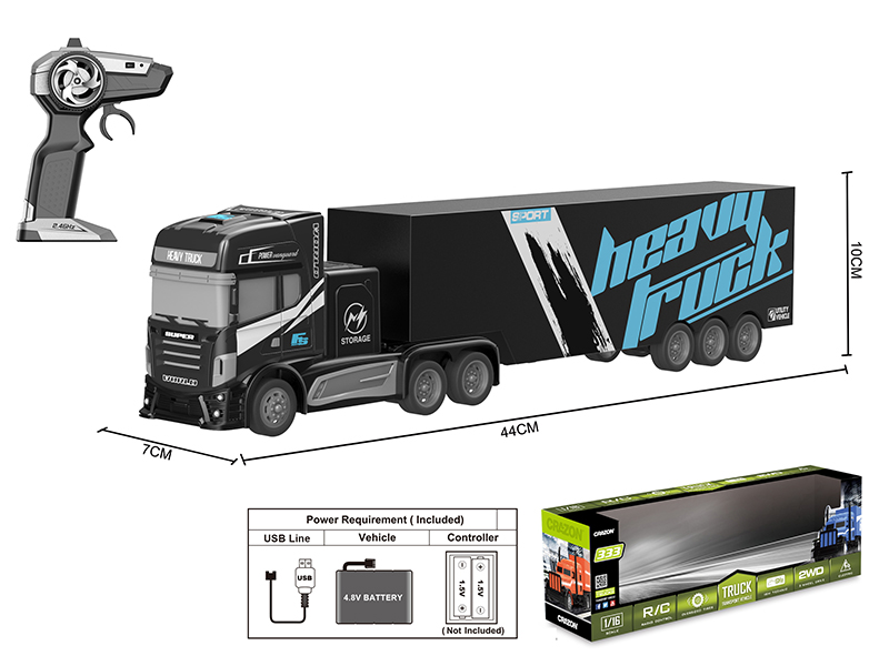 1:16 2.4G 4-Channel Remote Control Container Car