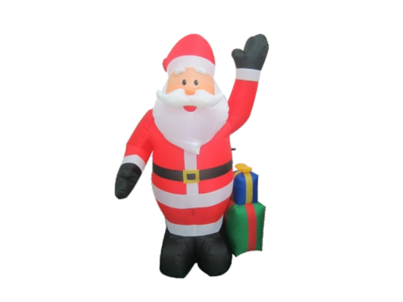 240cm Santa  With Giftbox, With 4 LED Lights, Fan And Adaptor