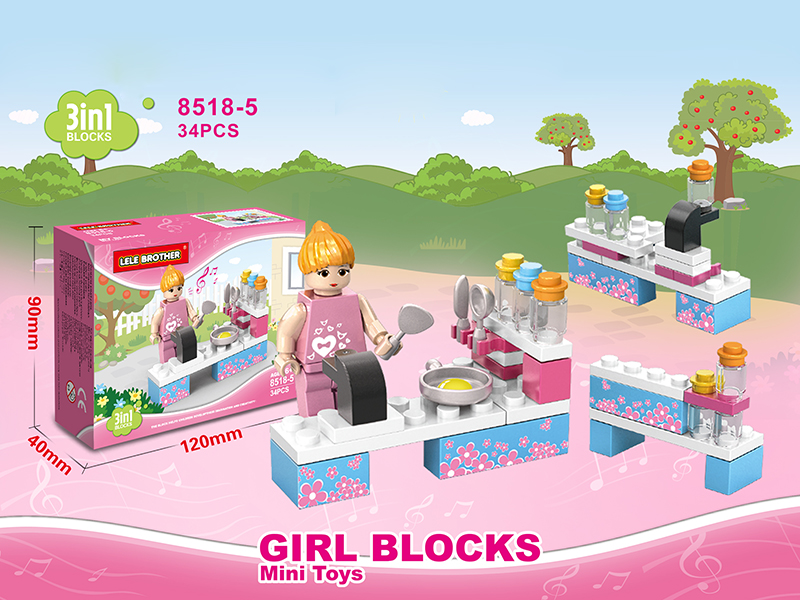 Girl Series Building Blocks 34PCS