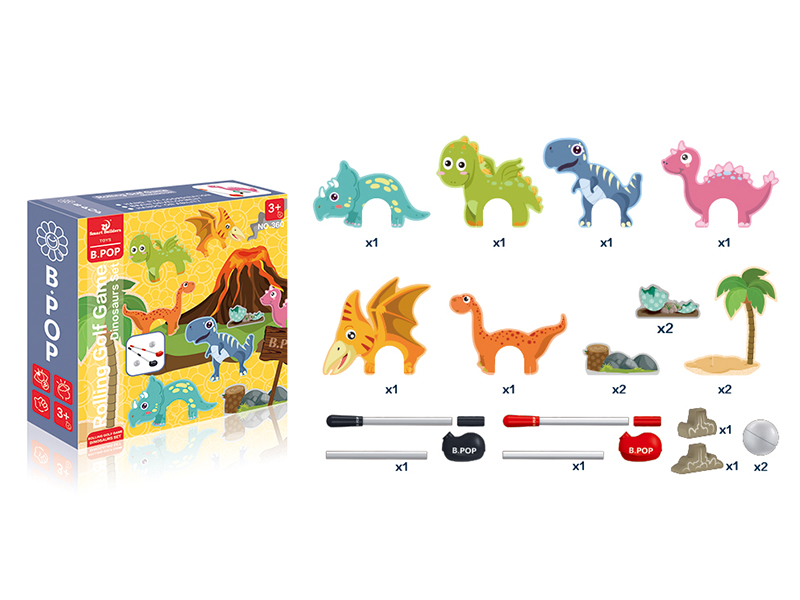 Rolling Golf Game - Dinosaur Set(18PCS)