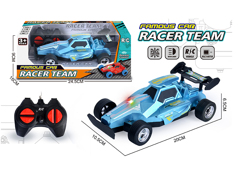 4Ch R/C Racing Car With Double Flashing Lights