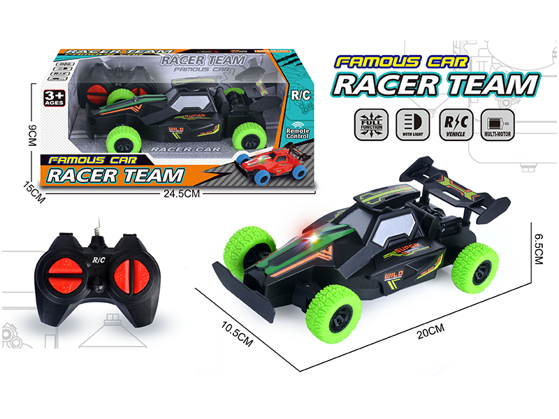 4Ch R/C Racing Car With Double Flashing Lights