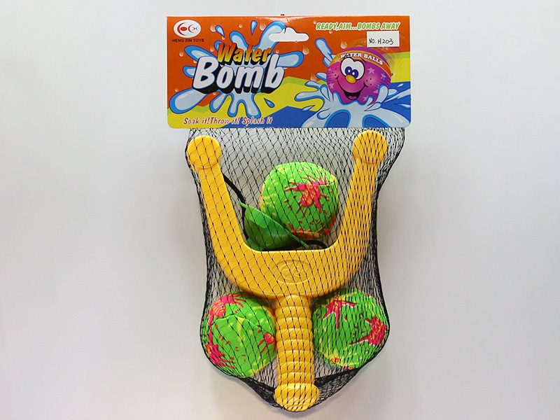 Slingshot + 3pcs 5CM Water Balls