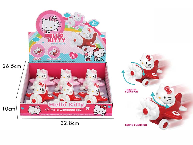 Hello Kitty Friction Airplane(6PCS/Box)