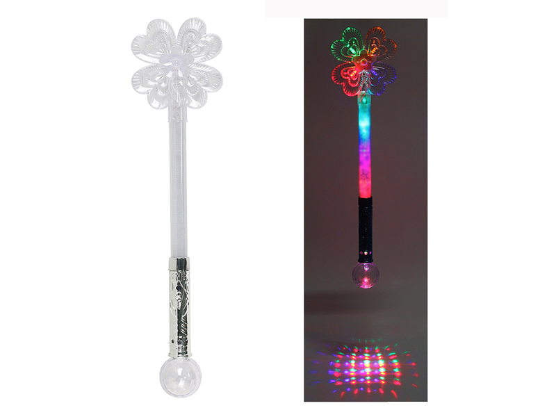 Four Leaf Clover B/O Flash Magic Stick With Lights