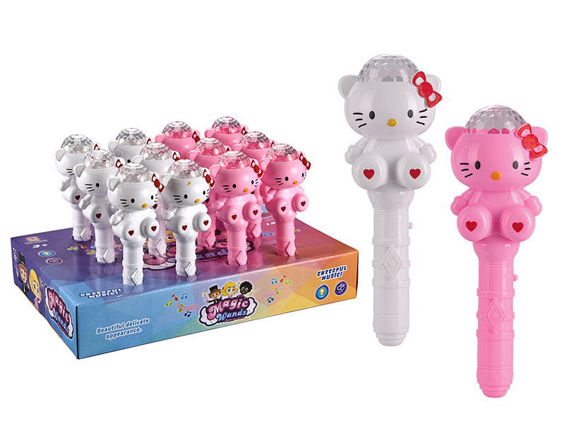 Hello Kitty Flash Magic Stick With Light And Music 12PCS