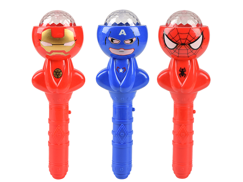 Spider-Man/Iron Man/Captain America Flash Magic Stick With Light And Music