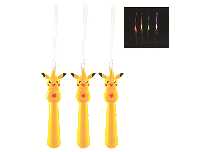 Pikachu Optical Fiber Magic Flash Stick With Light And Music