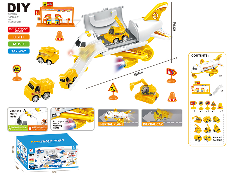 Friction Storage Small Aircraft DIY Set(Engineering Theme)