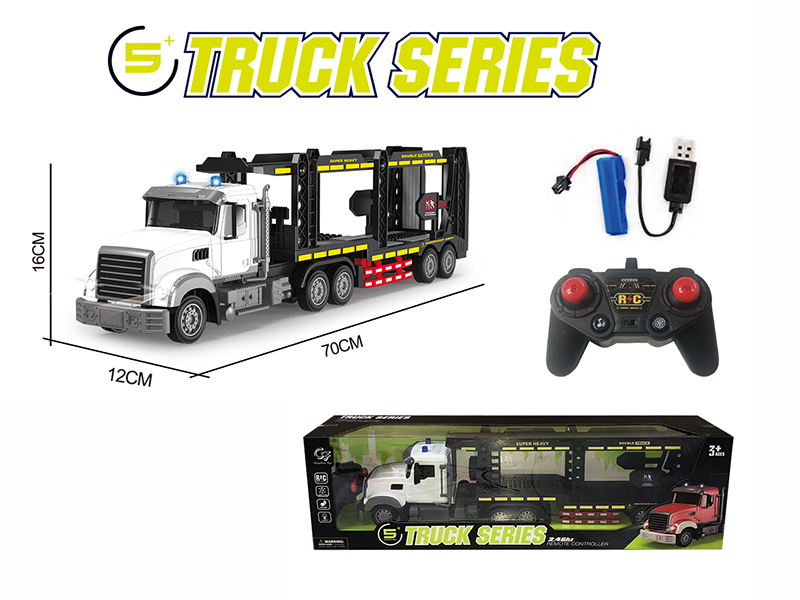 2.4G 6-Channel Remote Control Transport Truck With Lights,Music,Automatic Demonstration