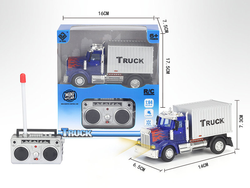 1:64 4-Channel Remote Control Transport Container Truck(American Style)