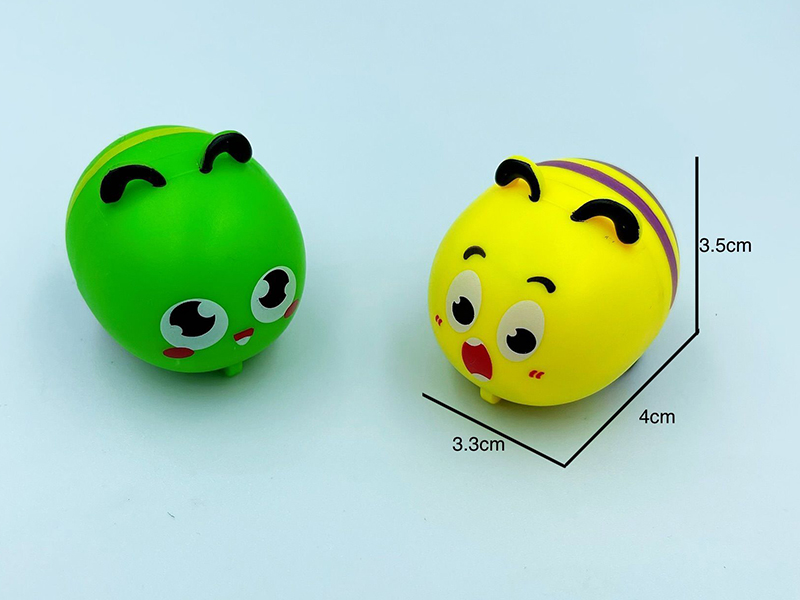 Pull Back Cartoon Animals Yellow And Green Caterpillar