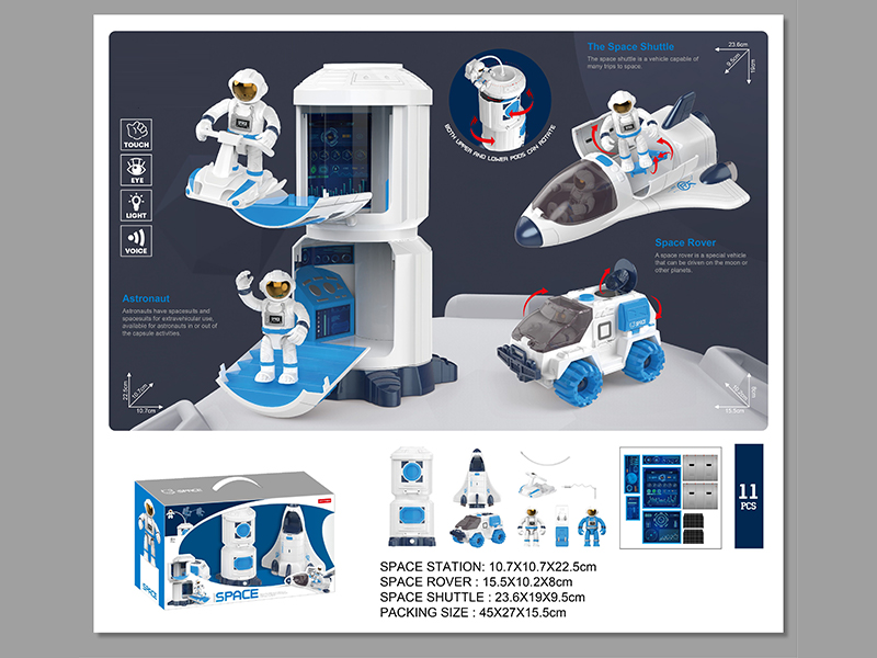 Space Exploration Capsule+Aircraft+Radar Vehicle