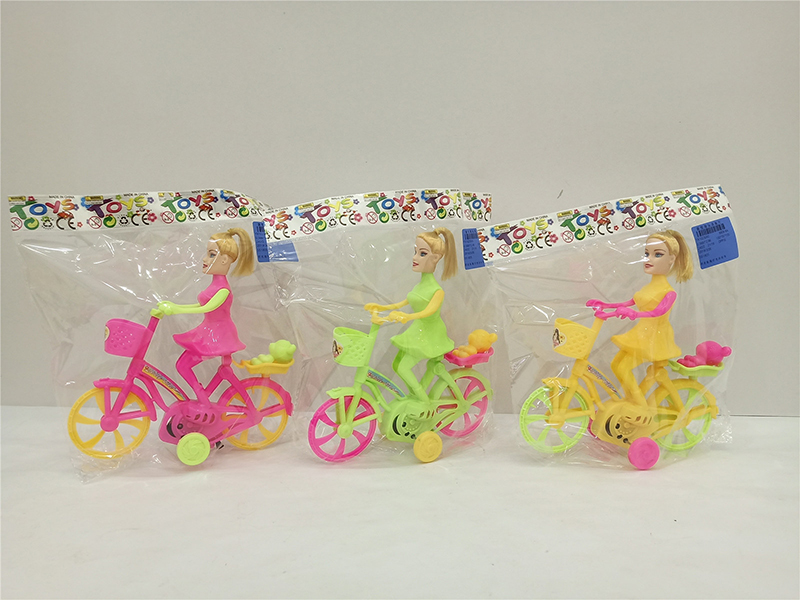 Pull Line Bicycle With Light,Doll