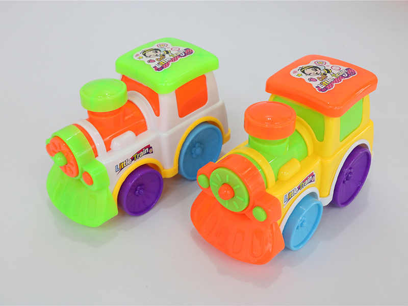 Solid Color Pull Line Cartoon Train With Bell