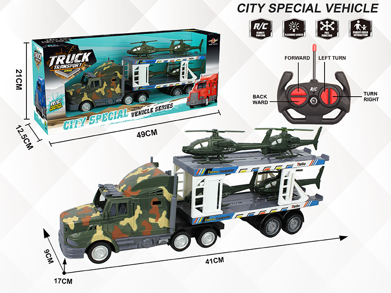 4-Channel Remote Control Container Car(With 4 Helicopters)