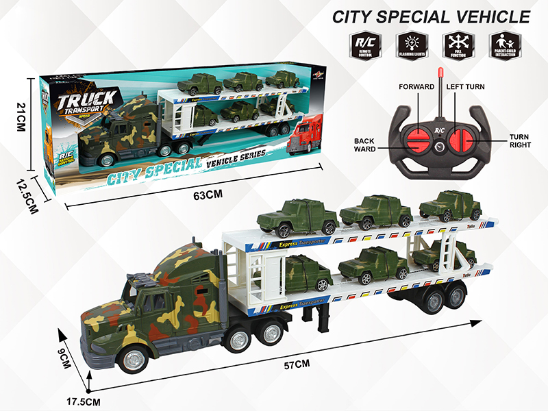 4-Channel Remote Control Container Car(With 6 Hummers)