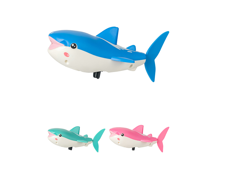 Wind Up Swimming Whale Shark With BB Whistle