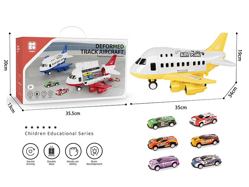 Friction DIY Storage Airplane(With 6 Iron Cars)