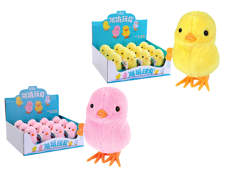 Wind Up Jumping Chick(Yellow/Pink)12PCS