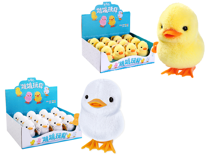 Wind Up Jumping Duck(Yellow/White)12PCS