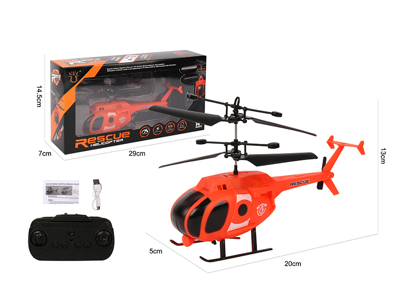 2.5CH Remote Control Infrared Ray Helicopter(Orange)