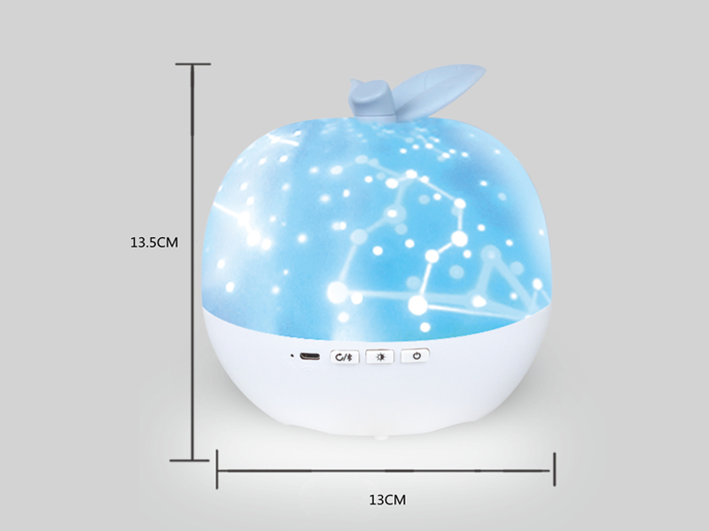 Apple Sky Projection Lamp (Rechargeable Music Rotating Version)