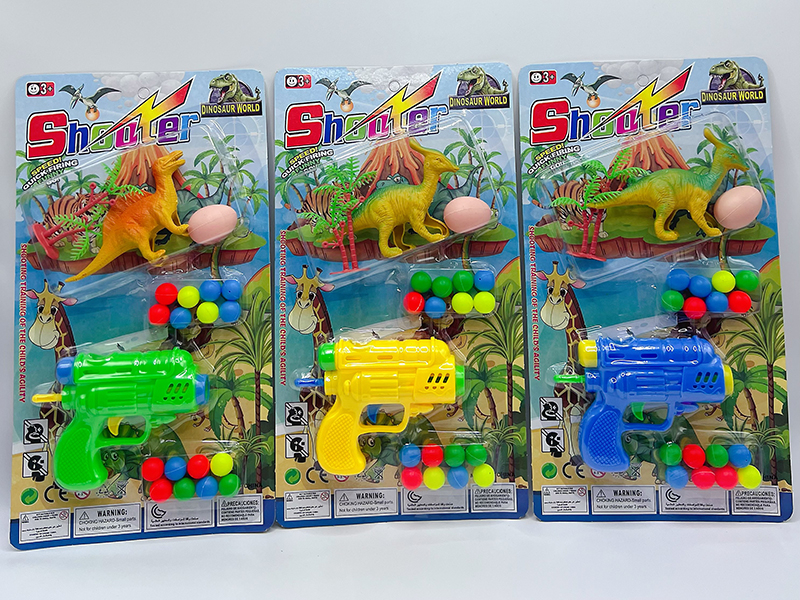 Ping-Pong Ball Gun With Dinosaur Set