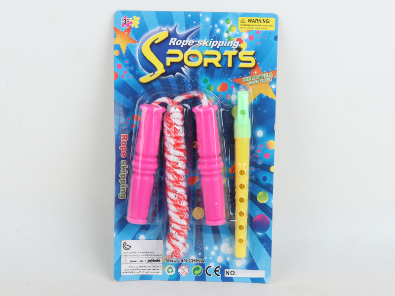 Rope Skipping With Flute Toy