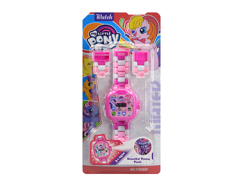 Building Blocks Projection Electronic Watch Toys