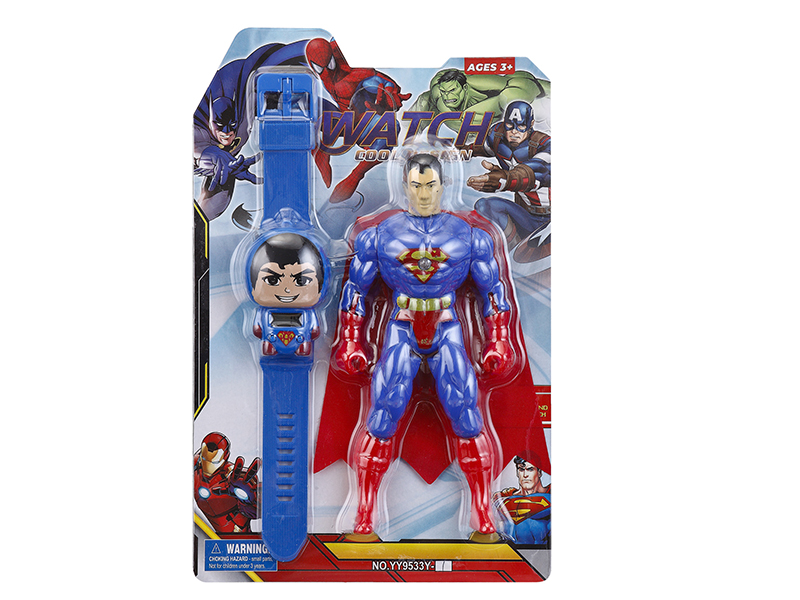 Kids Electronic Watch With Action Figure Toy