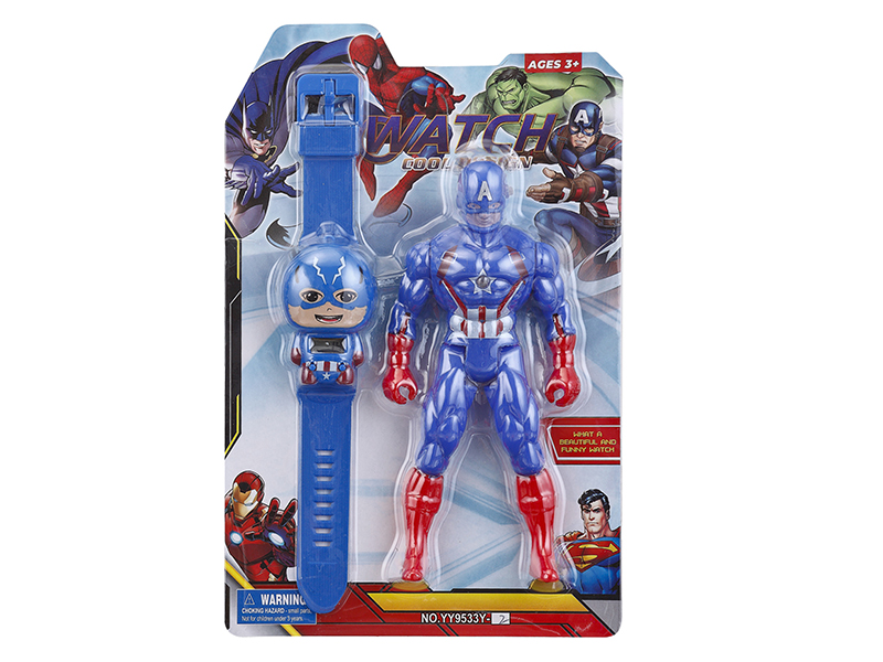 Kids  Electronic Watch With Action Figure Toy