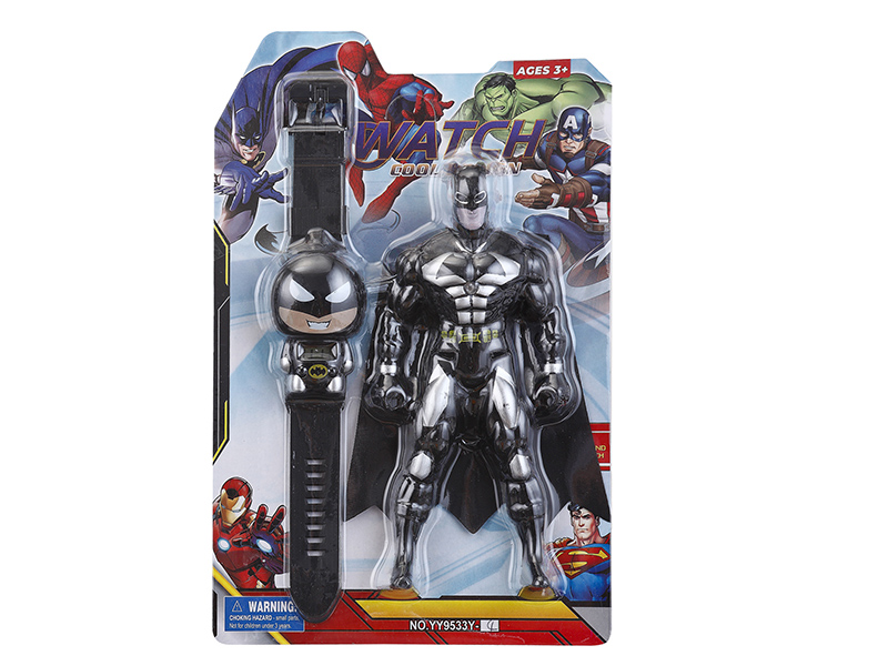 Kids Electronic Watch With Action Figure Toy