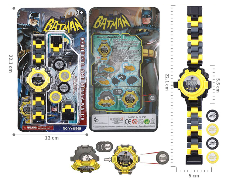 Building Blocks Ejection Electronic Watch Toy